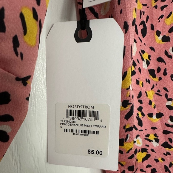 NWT Leith Pink Leopard Dress From Nordstrom - Picture 7 of 8